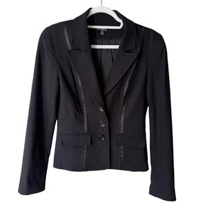 Le Chateau Classic Black Blazer Size S Work Office Formal Minimalist Evening